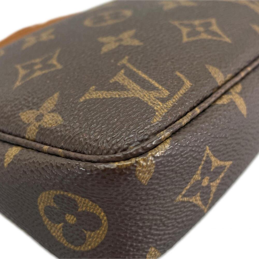 LOUIS VUITTON Brown Monogram Canvas Pochette Pouch - Picture 6 of 13